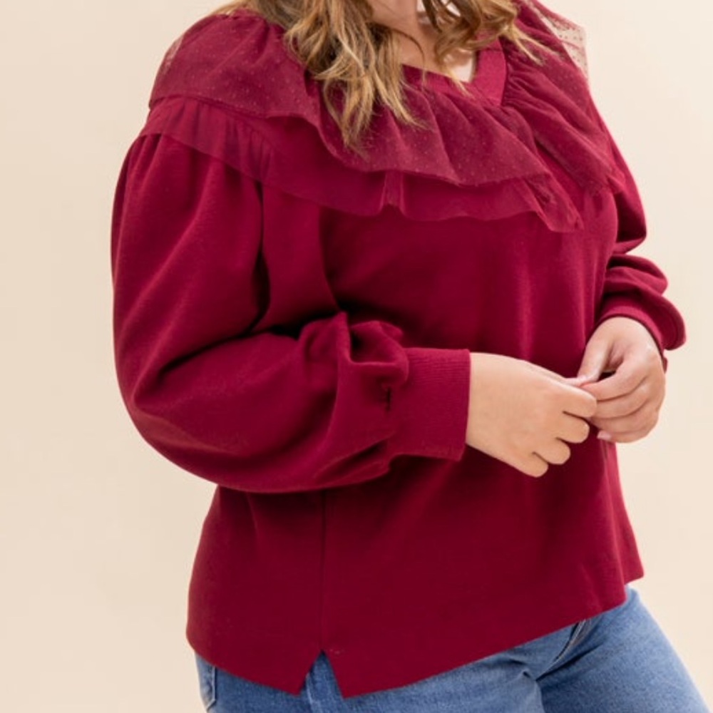 Burgundy Women's Top